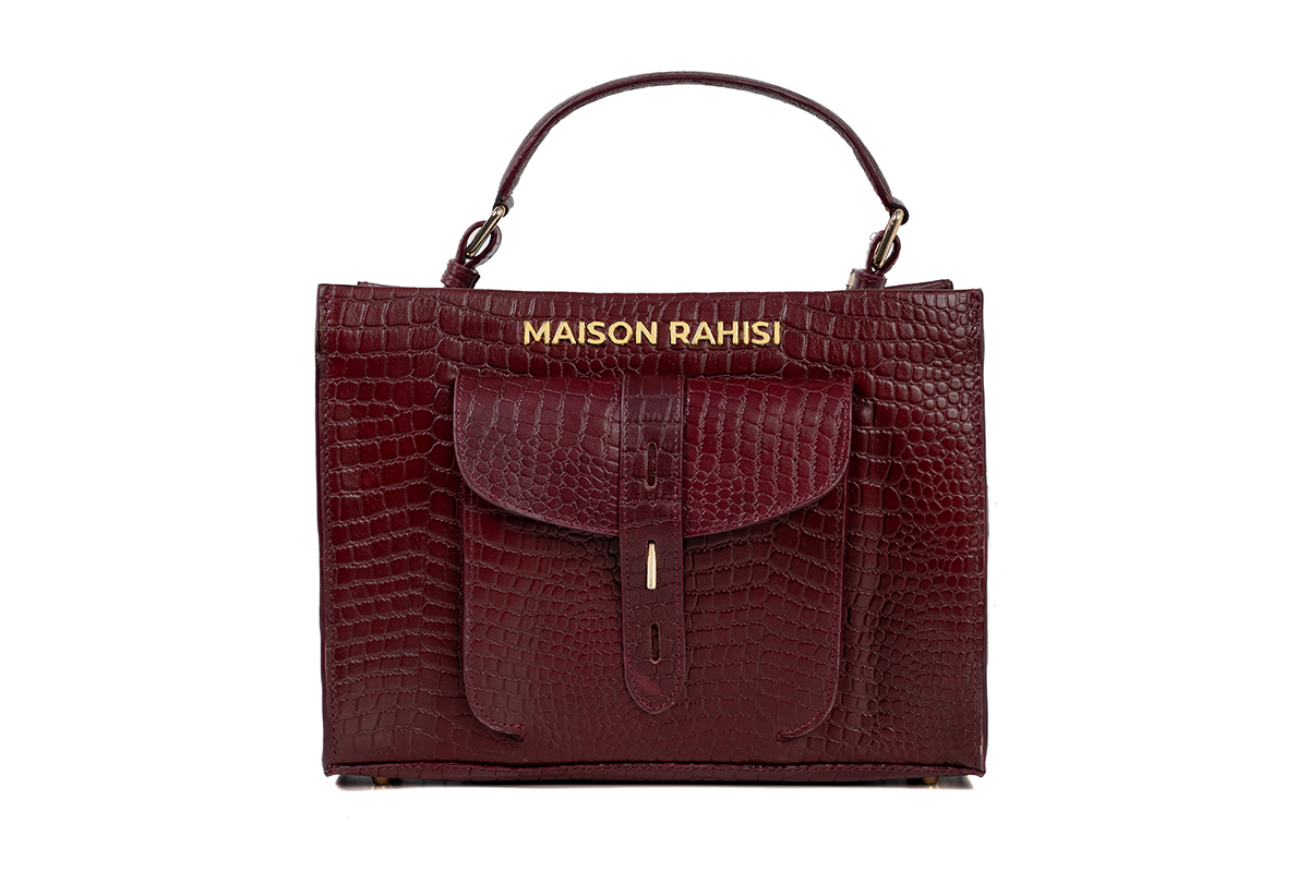 Maison Rahisi Carolina Maroon Satchel