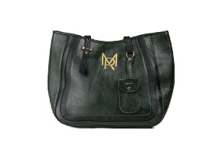 Maison Rahisi Dark Green and Black Terra Bag