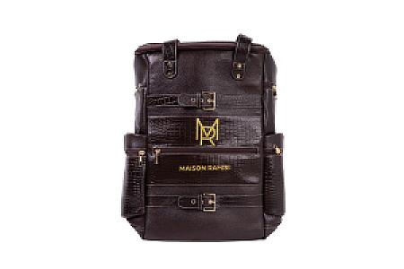 Maison Rahisi PathFinder Dark Brown Leather Backpack
