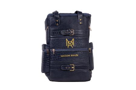 Maison Rahisi PathFinder Blue Leather Backpack